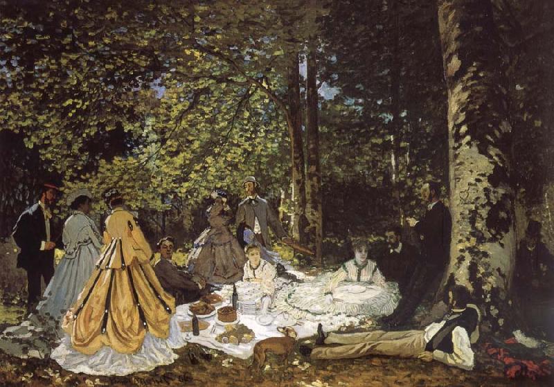 Claude Monet sketch for De picnic Shut down Norge oil painting art